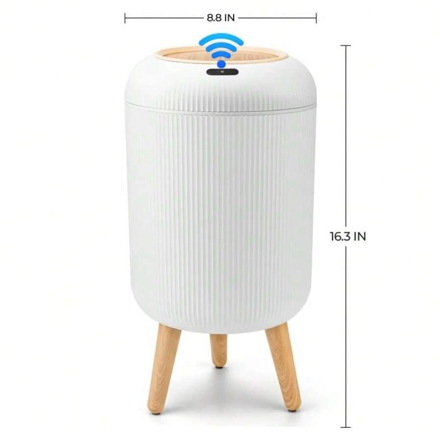 Smart Induction  Waterproof  Trash Bins , Trash Cans For Bathroom, Trash Cans  For Kitchen,For Bathroom,Bedroom.Office Nordic Style ,Cute Bins - 1pc Motion Sensor - View 1