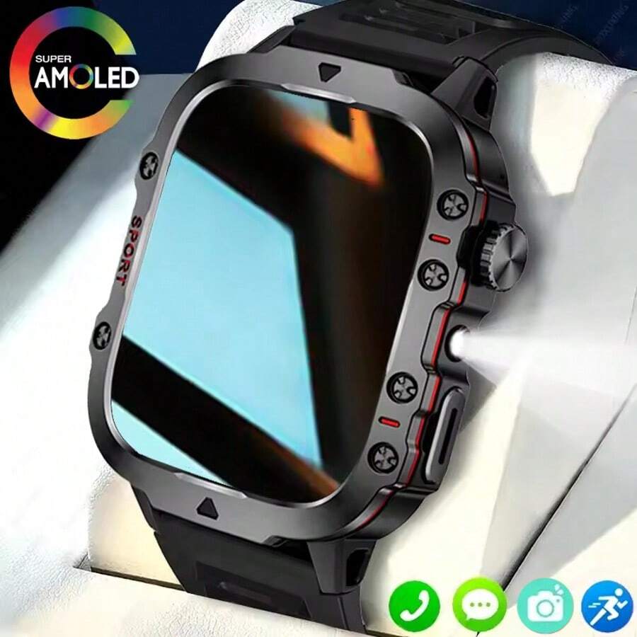 Ligo 男女通用智能手表，语音助手，呼吸训练，亮度调节，抬腕唤醒，多种运动模式，天气预报，手电筒，时钟，闹钟，计算器，不锈钢表带，无线连接，180mAh 锂离子电池，锌合金表壳，可充电