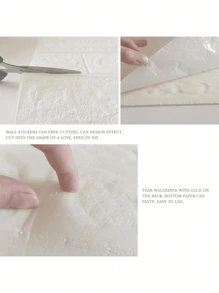 Adesivos de parede 3D autoadesivos, 10 peças/5 peças/1 peça, papel de parede de espuma à prova d'água, para quarto infantil, decoração de fundo de sala de estar, à prova de umidade, anticolisão, para quarto, dormitório, casa para alugar, papel de parede para berçário Decoração de quarto Decoração de casa Decoração de parede Decoração de banheiro Decoração de quarto Decoração de quarto Coisas de decoração de sala de estar Decoração de casa Decoração de casa Decoração de sala de estar Arte de parede Papel de parede