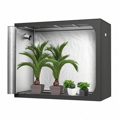 Froadp Grow Tent Greenhouse Grow Tent With Reflective Mylar Grow Tent 600D Oxford Fabric + PE + Metal Tube Indoor Grow Tent, For Home Plant Growing Greenhouse Grow Tent
