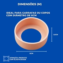 Silicone Bottle Protector Cover For Cups And Bottles Ideal Protection For The Base Durable Anti-Impact And Non-Slip - 綠色 - 查看 7