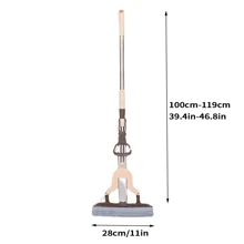 Sponge Mop Heavy Duty Super Absorbent Cleaning Floor Telescopic Handle - Apricot - View 8