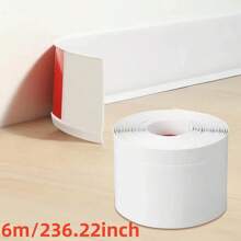 1 pieza Zócalo autoadhesivo de PVC de 8 cm de ancho - Flexible y fácil de instalar para decoración del hogar - Multicolor - Ver 16
