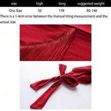 Frauen Tanzröcke Ballroom Latin Tanzkleid Tango Tanzrock Schürze mit Quasten, Tanzübungs- und Auftritts-Hüftschal