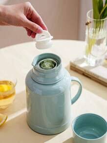 1000ML/33.8oz 迷你热水瓶，家用保温瓶，玻璃内胆咖啡壶，非常吸引人的返校季