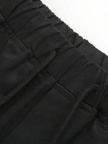 1pc Plus Size Men's Multi-Pocket Solid Color Cargo Pants, Casual Loose Lightweight Trousers For Spring/Autumn, Beach/Vacation, Daily Commute, Workout, Outdoor, Streetstyle, Fitness, Jogging, Hiking, Fall