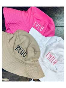 1 pièce Chapeau d'été personnalisé pour enfants, chapeau de soleil pour enfants avec broderie personnalisée, chapeau d'été personnalisé pour enfants, chapeau de soleil pour enfants et chapeau de soleil pour le bord de mer et la plage, cadeaux avec nom personnalisé, cadeaux d'anniversaire pour enfants, cadeaux d'été