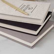 1 Pieza de Cuaderno Diario de Gratitud y Reflexión en Blanco - Blanco - Ver 4