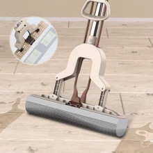 Sponge Mop Heavy Duty Super Absorbent Cleaning Floor Telescopic Handle - Apricot - View 2
