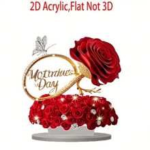 A2DFlatRoomDecorationForHappyMother'sDay,ARoseGiftForYourWife,PerfectlyCreatingARomanticAtmosphere,SuitableForYourLivingRoom,BedroomOrOffice-TheIdealGiftForValentine'sDayOrMother'sDayGraduationSeasonWeddingSeason