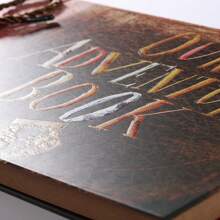 Our Adventure Book Scrapbook Photo Book Embossed Lettering Retro Style Up Movie Anniversarys Scrapbook Album For Couples, Weddings, And Travel Memories Anniversaries, Birthdays, Christmas - Màu nâu Sô-cô-la - Xem 3