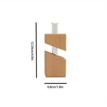 Jarrón de flores asimétrico y único para decoración elegante de mesa, sala de estar, regreso a clases, suministros escolares, de vidrio