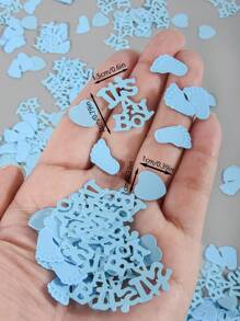 15/30/50g Baby Gender Revealed Paper Scraps For Baby Shower Decorations, Table Scatter, Party Favors, Games & Activities(Blue)