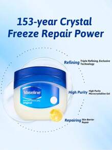 Vaseline 凡士林经典润肤霜，保湿滋养，纯凡士林，易吸收，质地柔滑，高纯度，多用途，经典配方，长效保湿，温和不刺激，修护防护，日常护理，适合所有肤质，包括干性和敏感性肌肤，成人、儿童和孕妇均可使用，日常护理，肌肤修护，身体护理 - 100ml - 查看 5