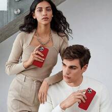 Funda de teléfono de silicona, 1 pieza, ultra delgada, ligera, de PC duro protector, compatible con iPhone 16, 15, 14, 13, 12, 11, Pro, Plus, Max, Mini, 7, 8, SE y Galaxy S25 Ultra, S24, S23 Ultra, S22, S21, S25 Edge, Serie A, resistente al agua, a los golpes, a las caídas y a los arañazos