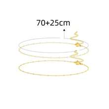 2Pcs Beach Waist Accessoris New Faux Pearl Waist Chain Women's Fashion Clip Faux Pearl Chain Sexy Body Chain Versatile Waist Accessories - Gold - View 7