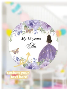 1~100pcs 4cm Custom Stickers,Personalized Photo Stickers Labels, Wedding Stickers, Photo Labels, Birthday Party Stickers, Personalized, Custom, Celebration Labels, Pictures Custom Photo Sticker, Personalized Picture Sticker For Anniversaries, For Valentine's Day Mother's Day Birthdays Children's Day Father's Day, For Graduation, For Weddings, For Housewarming School, Home, Office