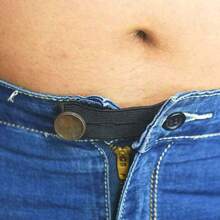 4/12PCS Stretchy Adjustable Pants Waist Extender Buckle - Easy-To-Use Button Fasteners For Expanding Trouser Waistlines - Instant Solution For Tight Clothing - Comfortable And Discreet - Suitable For Men, Women, And Pregnancy - Durable Elastic Fabric - Multicolor - View 10