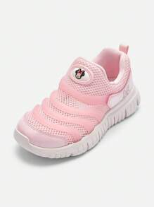 Balabala 女童迪士尼穿搭運動鞋-透氣網眼輕便跑鞋，軟底和卡通口音-兒童休閒運動鞋