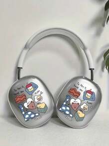 1pc Colorful Cartoon Dinosaur Protective Case Compatible With Apple Max, Lightweight Silicone Full Coverage Soft Shell (Earphones Not Included) - Clear - View 4