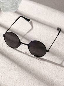 3 Pcs Retro Fashionable Round Metal Frame Kids Fashion Glasses - Multicolor - View 3