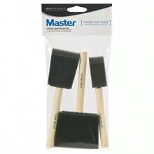 Master 3pc 1 - 3 Foam Paint Brush Set: Polyurethane Sponge Applicators All Paint Types - 1 - View 2