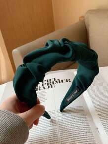 topshiny 1pc Women Pleated Solid Color Headband, Retro Vintage Fashion Hair Accessories,Hairband,Hair Hoop Headbands Head Accessories - Multicolor - View 15