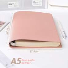 Customizable Loose-Leaf Notebook, Can Print Name/Logo, Exclusive Notebook, Detachable, Soft Leather Cover, Eyesight-Friendly Cream Paper, High-Quality, Suitable For Personal Use, Gift For Friends, Corporate Customization,School Supplies,Back To School - Multicolor - View 7