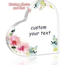1pc Acrylic Ornaments Personalized Mom Gifts, Custom Name Sign, Customizable Home Decor, Mother's Day Gift, Bedroom Decor, Personalized Room Decorations, Customizable Photo Gifts,Graphic Print