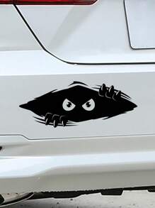Peeping Monster Funny Car Sticker, Personalized Decal To Add Exquisite Feel To Vehicles, Can Be Stuck On Laptops, Refrigerators, Luggage, And Other Daily Items As Decorations - Peeping Monster - View 2