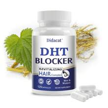 DHT Blocking Supplement For Men And Women - Support For Hair Problems - 120 Capsules