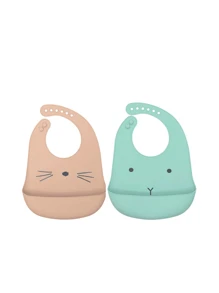 2pcs Infant Silicone Waterproof Anti-Leakage & Anti-Dirt Bibs, Unisex - Multicolor - View 8