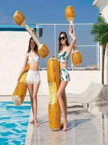 2pcs/4pcs , Inflatable Swimming Pool Battle Set - Boat And Paddle Combination, Inflatable Floating Row Toy, Suitable For Exciting Water Sports, Summer Beach Swimming Pool Inflatable Game Stick, Adult Water Sports, Floating Row Toy, Adult Party Supplies - Perfect Summer Fun, Suitable For Swimming Pool Parties - Multicolor - View 2