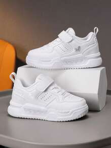Fashionable White Sneakers, Suitable For Teenagers, Girls & Boys, Versatile For Casual Wear, Campus, Student Performance, Running, All Season