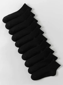 5 Pairs/10 Pairs Black Striped Low-Cut Women Socks, Moisture-Wicking, Breathable, Comfortable, Odor-Resistant, Invisible Design, Suitable For Daily Wear - Multicolor - View 4