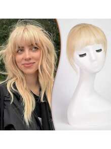 360° Clip-On Air Bangs Hair Extensions, Suitable For Women With Sideburns, 3 Secure Clips, Full Bangs - S613 - View 10