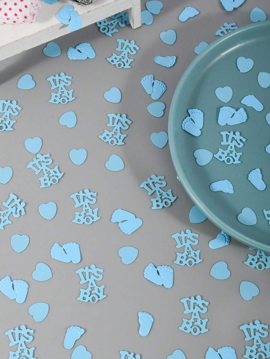 15/30/50g Baby Gender Revealed Paper Scraps For Baby Shower Decorations, Table Scatter, Party Favors, Games & Activities(Blue)