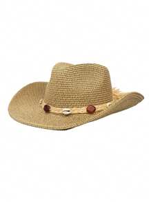 Um Pacote de Chapéu de Palha de Verão Leve Cáqui para Mulheres, Respirável e Confortável, Leve e Conveniente, Chapéu Solar Primaveril à Prova de Vento e com Proteção Solar, que Destaca o Rosto com Elegância e Delicadeza, Ideal para Passeios, Compras, Férias e Uso Diário!