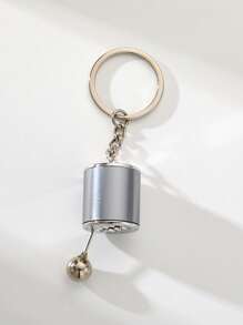 1pc Metal Gearshift Keychain - Mini Car Part Model, Stylish Gear Shift Design, Perfect Automotive Accessory, Ideal Gift For Men - Multicolor - View 13