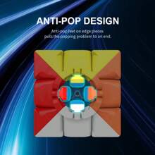 Khối lập phương 3D, Khối lập phương tốc độ 3x3, Đồ chơi giải đố trí tuệ, Đồ chơi phát triển giáo dục, Quà tặng hoàn hảo cho lễ Phục sinh, Giáng sinh, Halloween, Sinh nhật - 3x3x3 - Xem 4