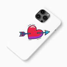 Dynamic Love Arrow Phone Case  For IPhone 11 12 13 14 15 Pro Max 15 Plus, Soft Lens Protection Cover Phone Case - White - View 1