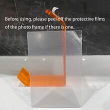 L 形双面透明亚克力相框 - 现代 6 英寸优质展示架，适用于个性化照片、桌面照片架、书架、优雅家居装饰、办公室装饰、豪华桌面架子展示架，适用于婚礼、画廊墙壁和记忆空间、毕业礼物、万圣节装饰和圣诞节装饰 - 彩色 - 查看 7