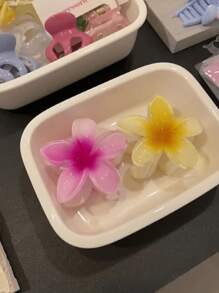 Fashion Flower Shape Hair Clip Women Hairstyles Hairpin Clip Roses Daily Use - Multicolor - View 4