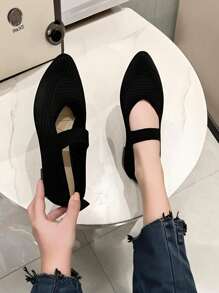 1 Pair Women's Casual Flat Shoes, Soft Sole Fashion Sneakers, Slip On Lightweight Breathable Versatile Sneakers, Suitable For Spring, Summer, Fall