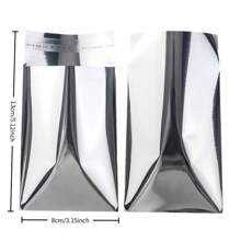 50/100 件银色自粘包装袋，不透明礼品装饰铝箔袋，非常适合礼品包装、节日礼品密封袋