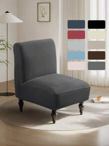 无扶手椅套，大号无扶手拖鞋椅套，可拉伸通用薄面料客厅椅套家具保护套可拆卸可洗适用于家庭酒店客厅，1/2 件套无扶手椅套，可拉伸拖鞋椅套超大可洗家具保护套椅套适用于客厅餐厅酒店 - 彩色 - 查看 27