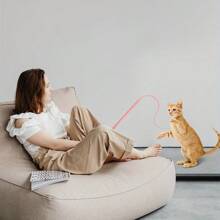 Personal Computer Cat Toys, Cat Toys Scratch-Resistant Interactive Cat Toys Indoor Cat Silicone Tail Tease Toy Cat Toys Boring Indoor Cat Safe Silicone Cat Toys - Blue - View 5