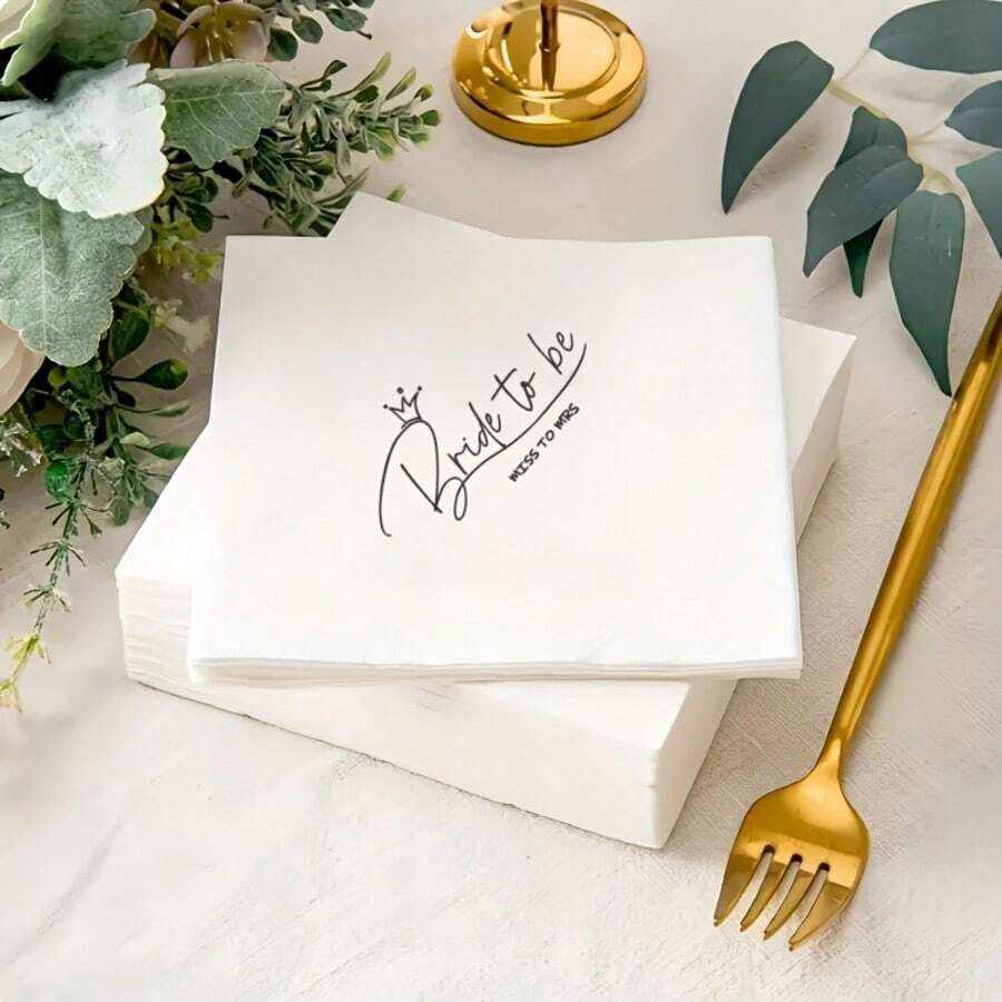 20 件/40 件/60 件，新娘双层一次性婚礼派对纸巾适用于婚礼、订婚派对、新娘送礼会、周年纪念、情人节、餐桌装饰 - 彩色 - 查看 1