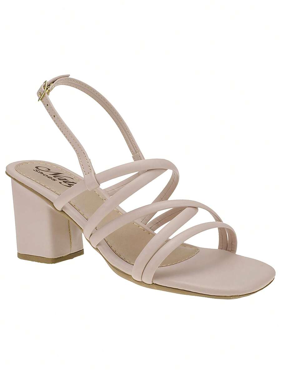 Women's High Heel Sandals Straps Elegant Formal Party Casual Mid-Season - 淺粉色 - 查看 1