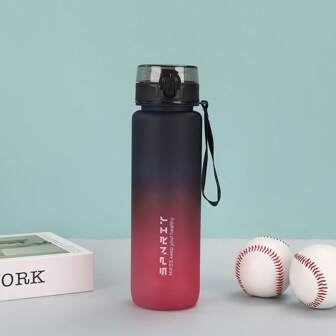 1PC 500ml, 650ml, 1000ml Large Capacity Plastic Gradient Water Cup, Outdoor Sports Water Cup, Direct Drinking Water Bottle For Easy Handling